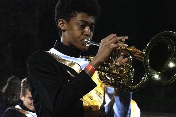 Northeast High School Marching Band Performing